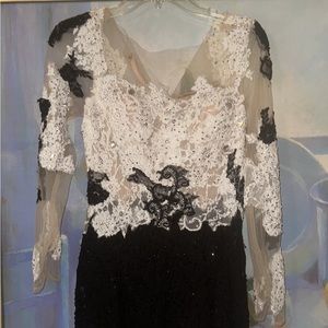 Lara designs evening gown